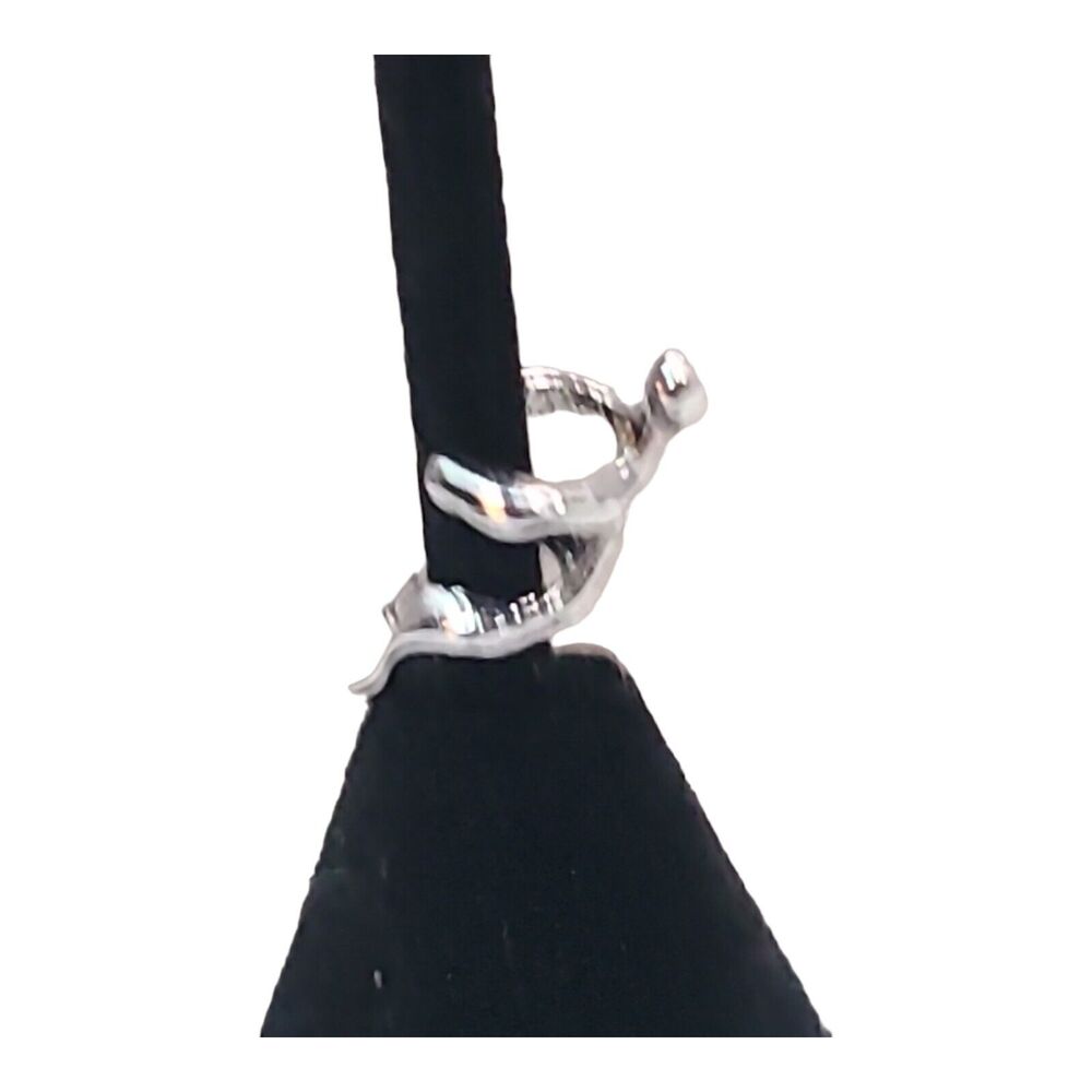 New Silver Man Climbing Sitting‎ Ear Cuff Earring 90s - Picture 2 of 5
